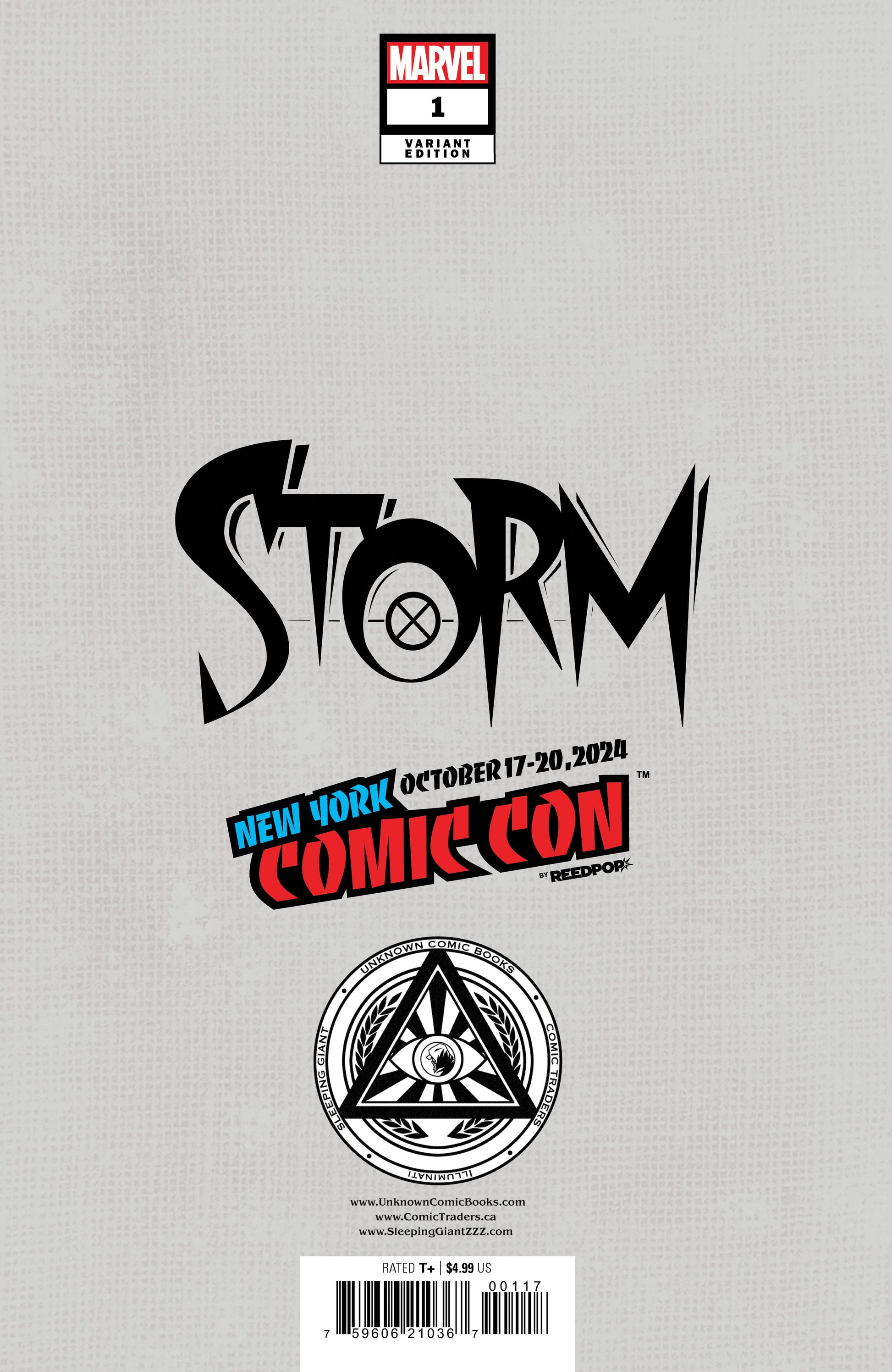 [Foil] Storm #1 Unknown Comics Nathan Szerdy Exclusive Virgin Nycc 2024 Var (10/23/2024)