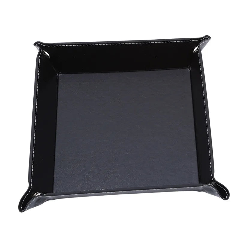 Folding Hexagonal Dice Game Tray Dice Tray Foldable Storage Box Tray Desktop Storage Box Household Storage Utensils