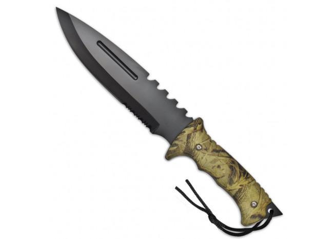 Foot Hills Woodland Camo Outdoor Knife