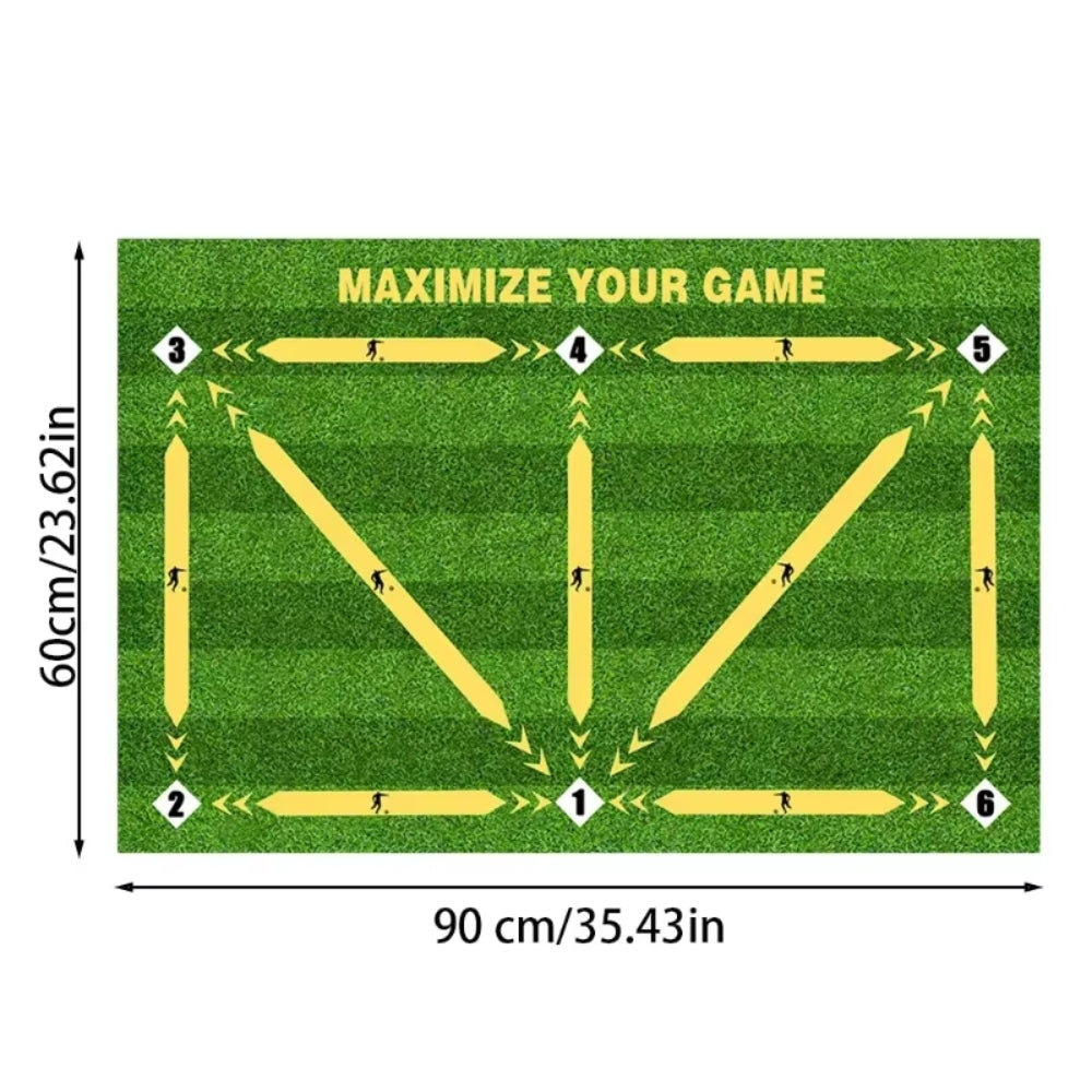 Football Training Mat Soccer Training Equipment Non Slip Foldable