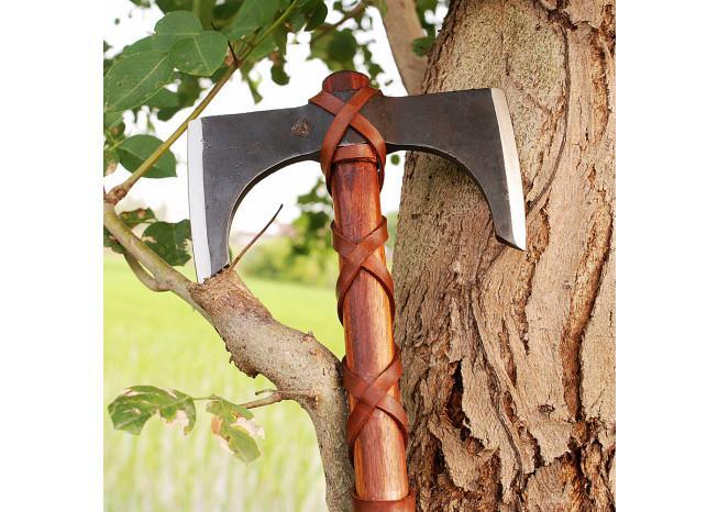 Forged Carbon Steel Iroquois Throwing Axe-4