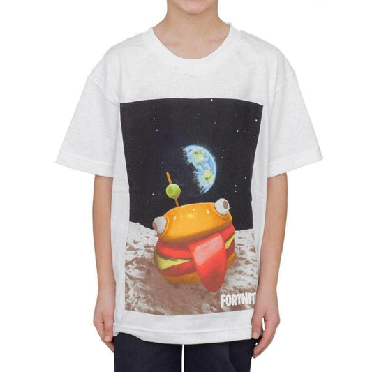 Fortnite Durrr Burger Space Youth White T-shirt - YXS