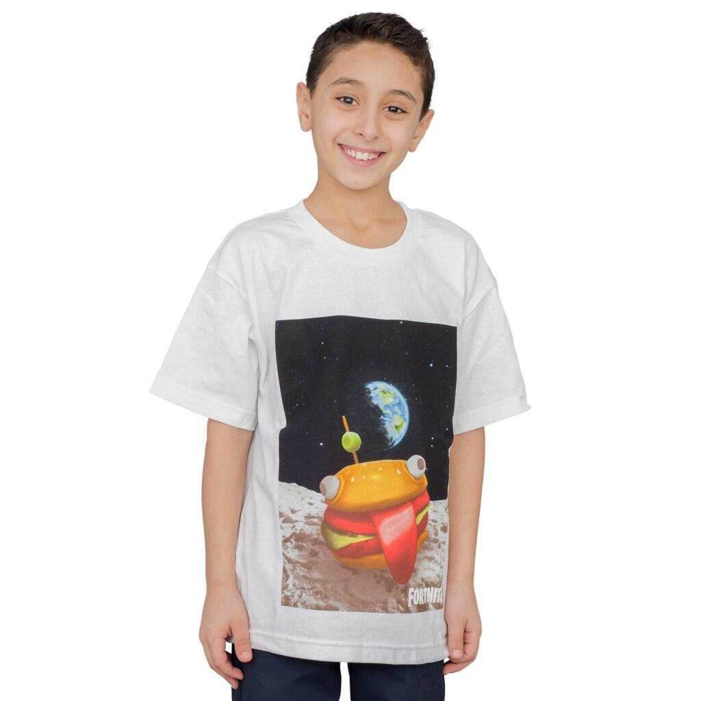 Fortnite Durrr Burger Space Youth White T-shirt - YXS