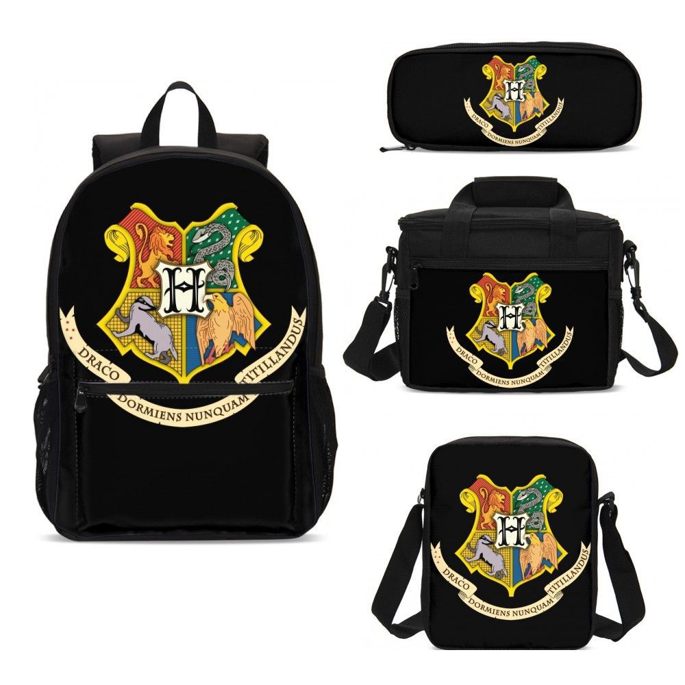 Four-piece Harry Potter School of Witchcraft and Wizardry Student Backpack