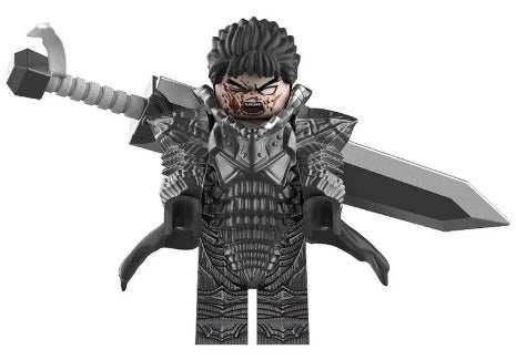 Berserk Guts with Horse Custom Minifig - 