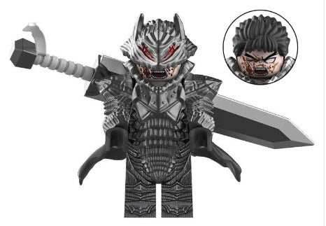 Berserk Guts with Horse Custom Minifig - 