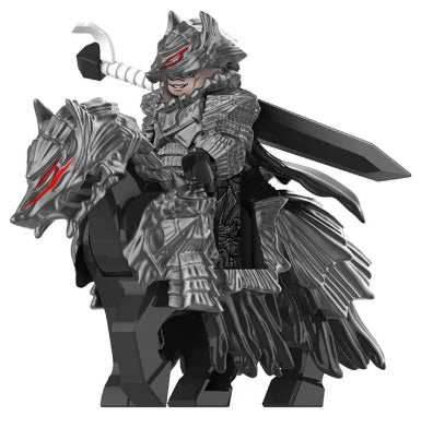 Berserk Guts with Horse Custom Minifig - 