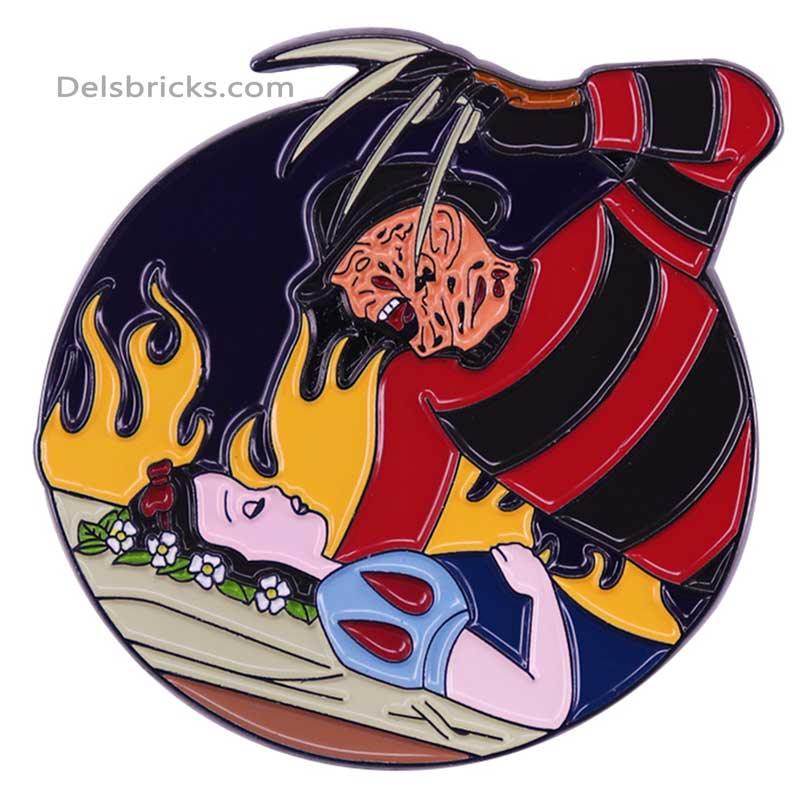Freddy Krueger Snow White mashup Enamel Pins Near Me - 