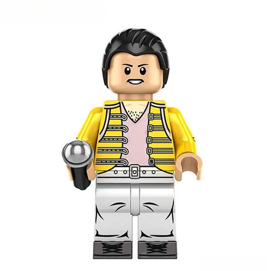 Freddy Mercury Queen Lego Minifigures Custom Music Toys