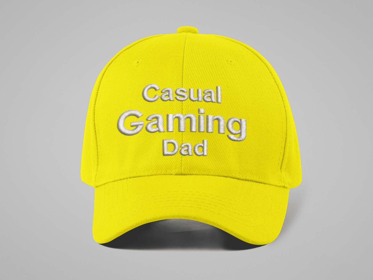 Casual Gaming Dad Logo Hat - Yellow