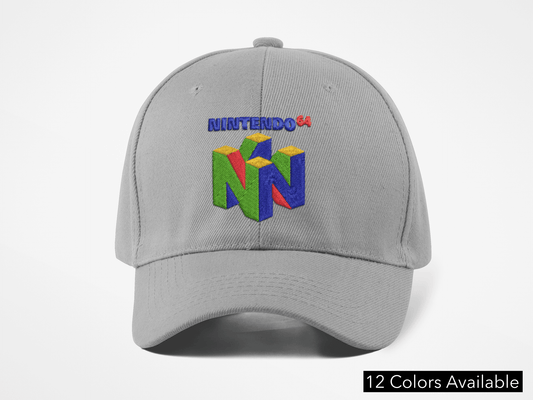 Nintendo N64 Logo Hat - Light Grey