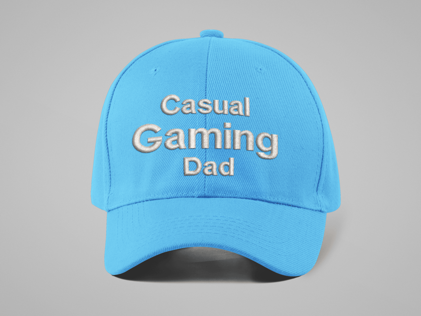 Casual Gaming Dad Logo Hat - Sky Blue