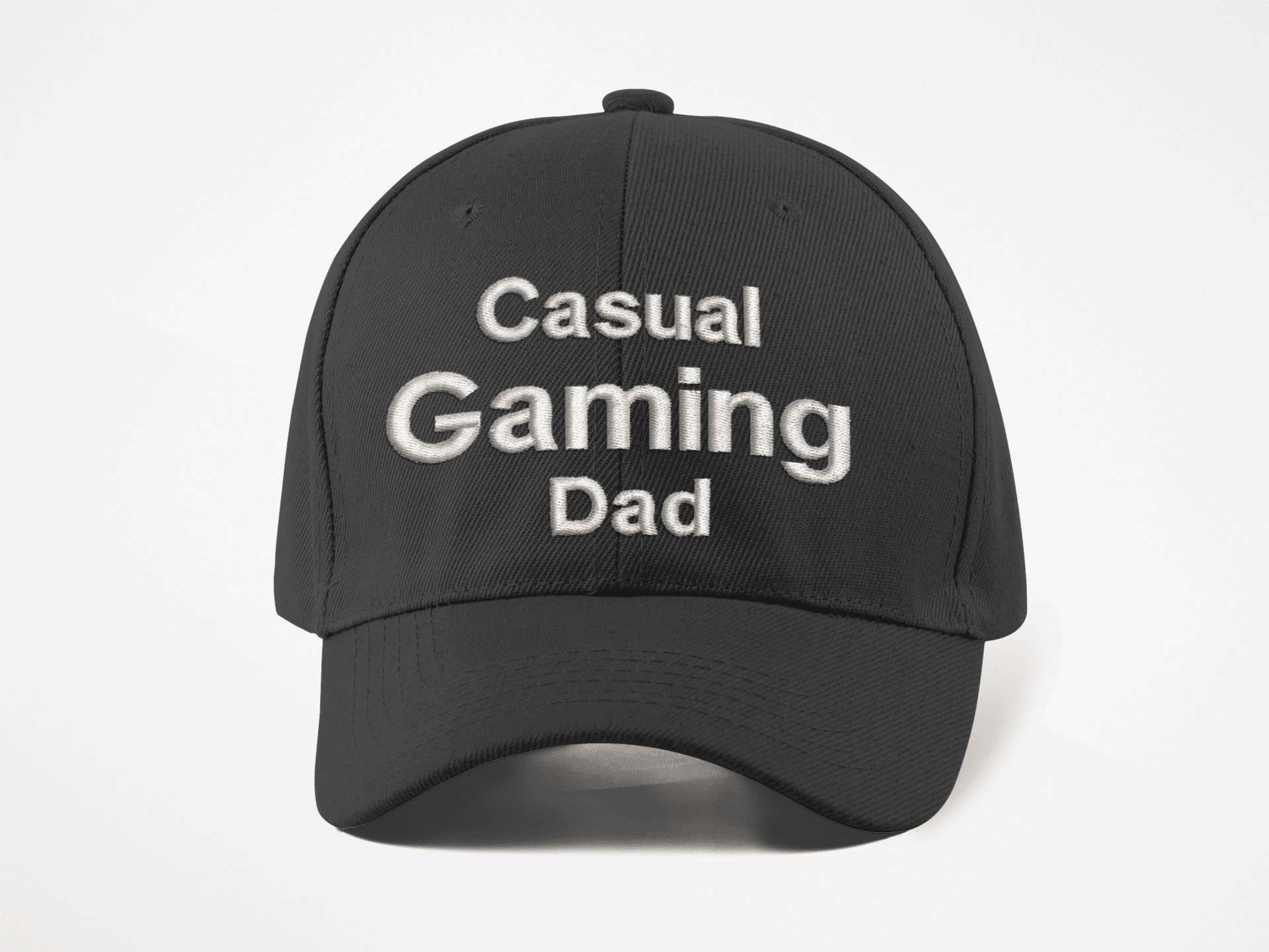 Casual Gaming Dad Logo Hat - Black