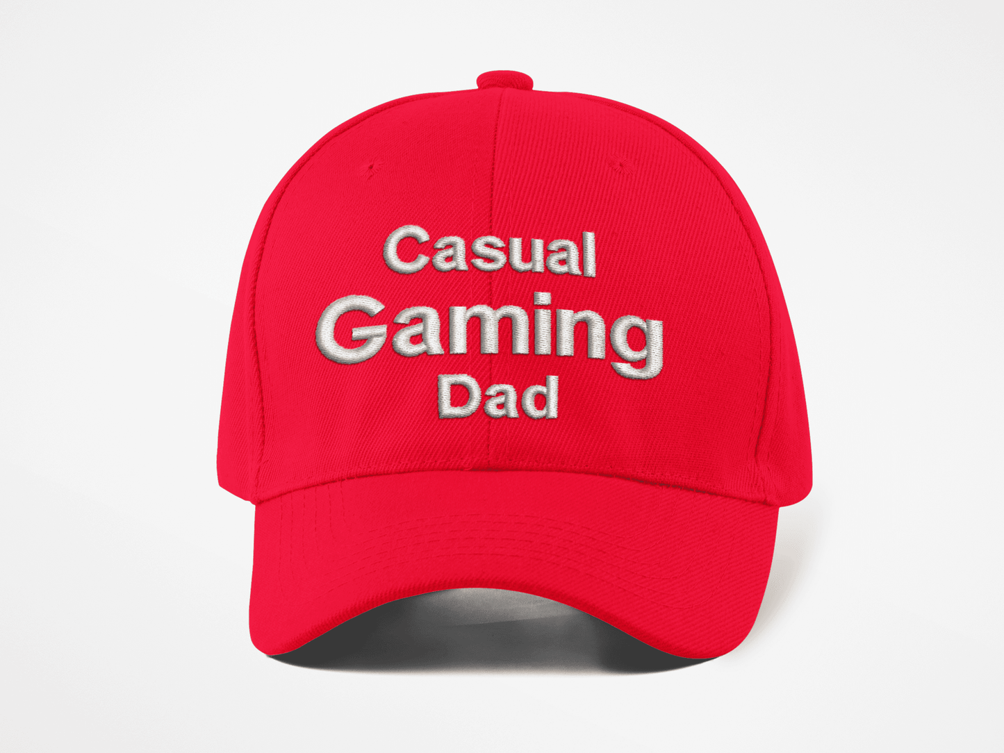 Casual Gaming Dad Logo Hat - Red