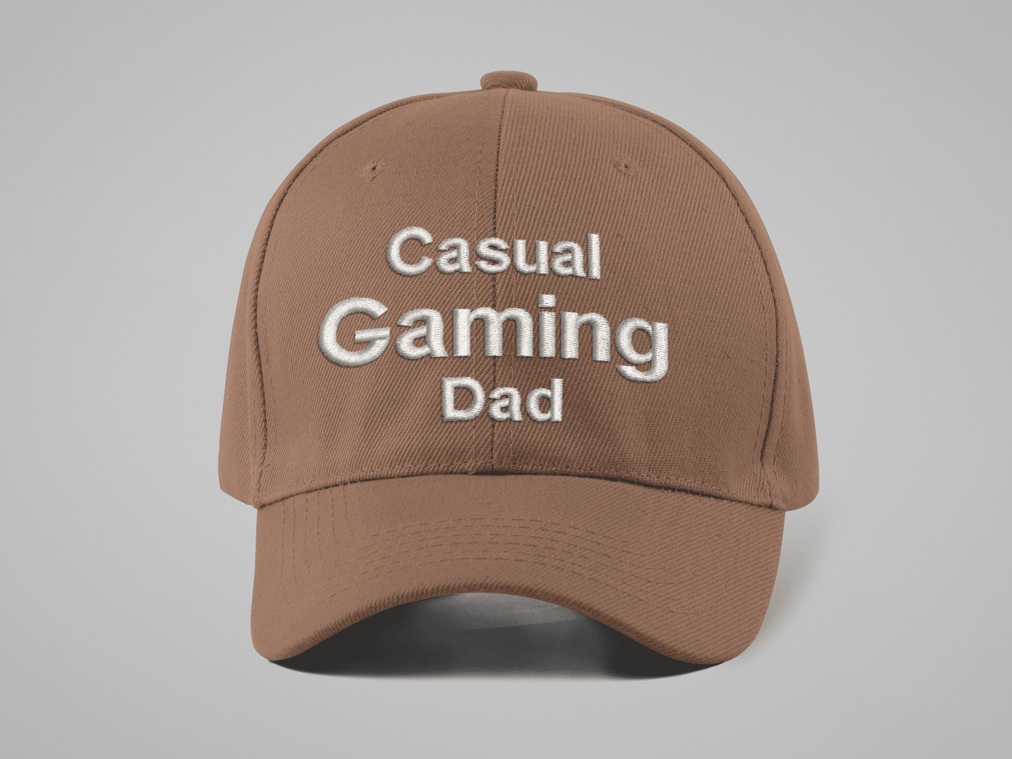 Casual Gaming Dad Logo Hat - Brown