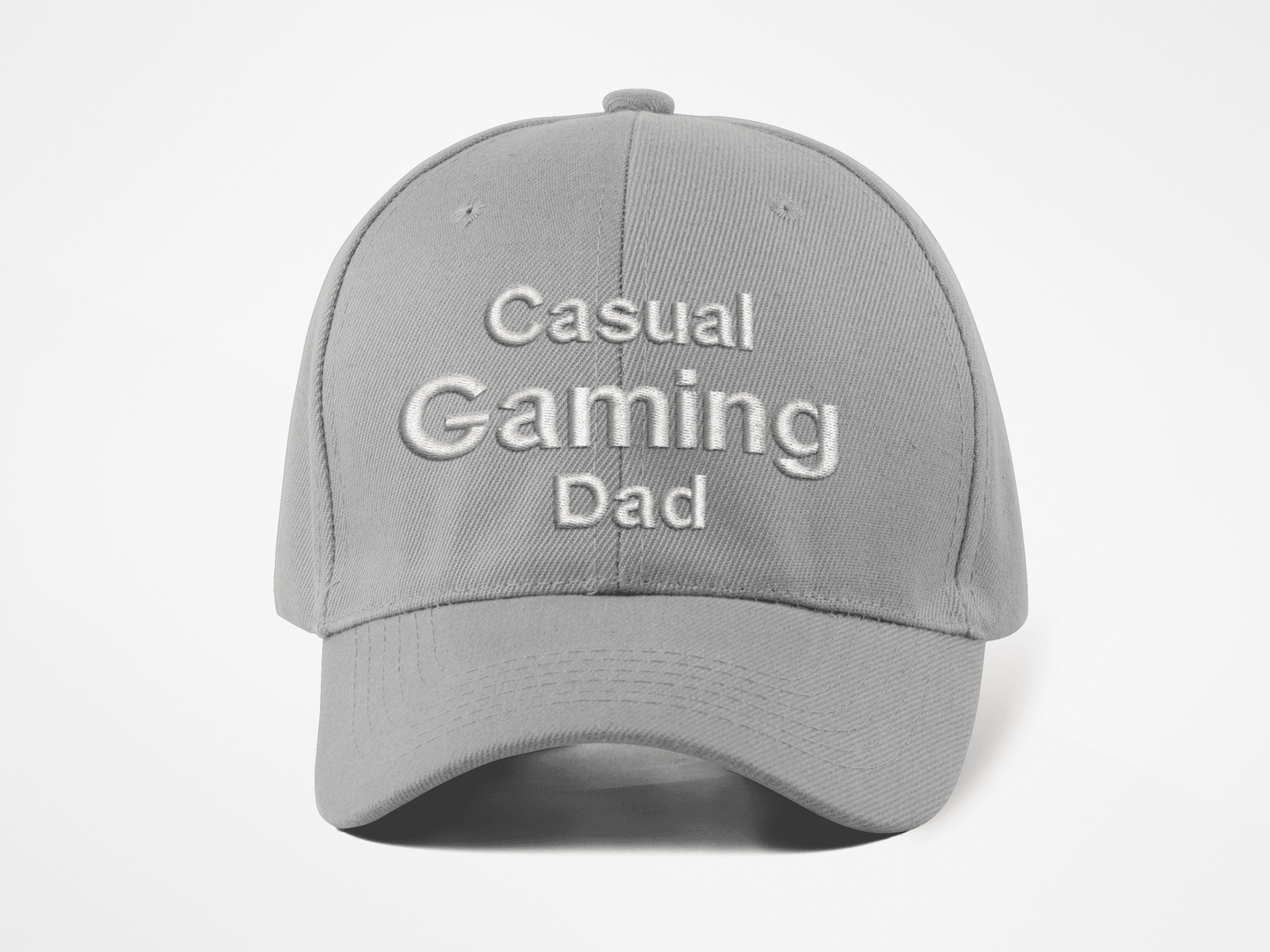 Casual Gaming Dad Logo Hat - Light Grey
