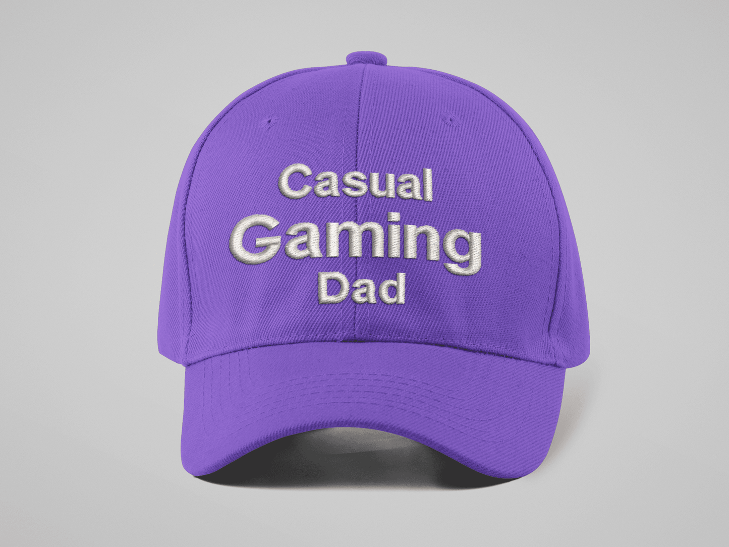 Casual Gaming Dad Logo Hat - Purple