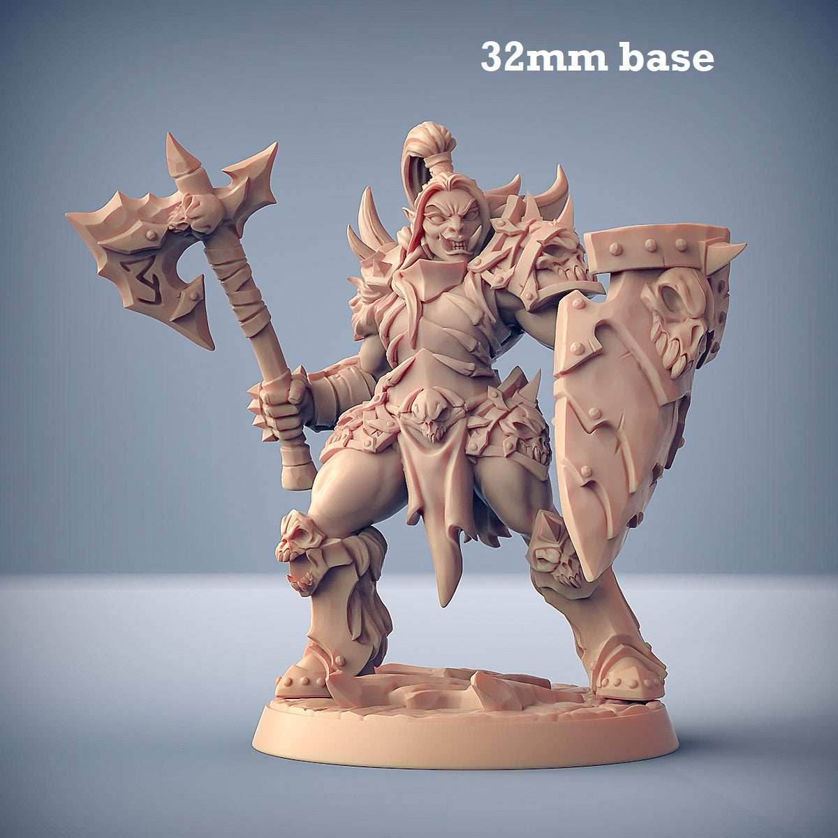 Frostmetal Orc: Sculpt D (Female Orc Barbarian) - 