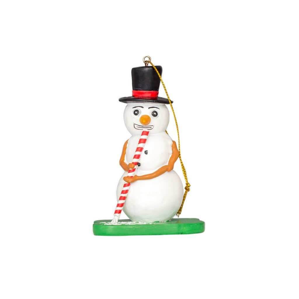 Frosty the Chemically Dependent Funny Christmas Tree Ornament - 