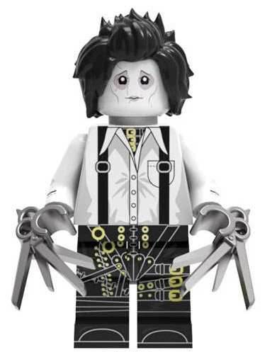 Edward Scissorhands Custom Minifig – White Outfit Variant - 