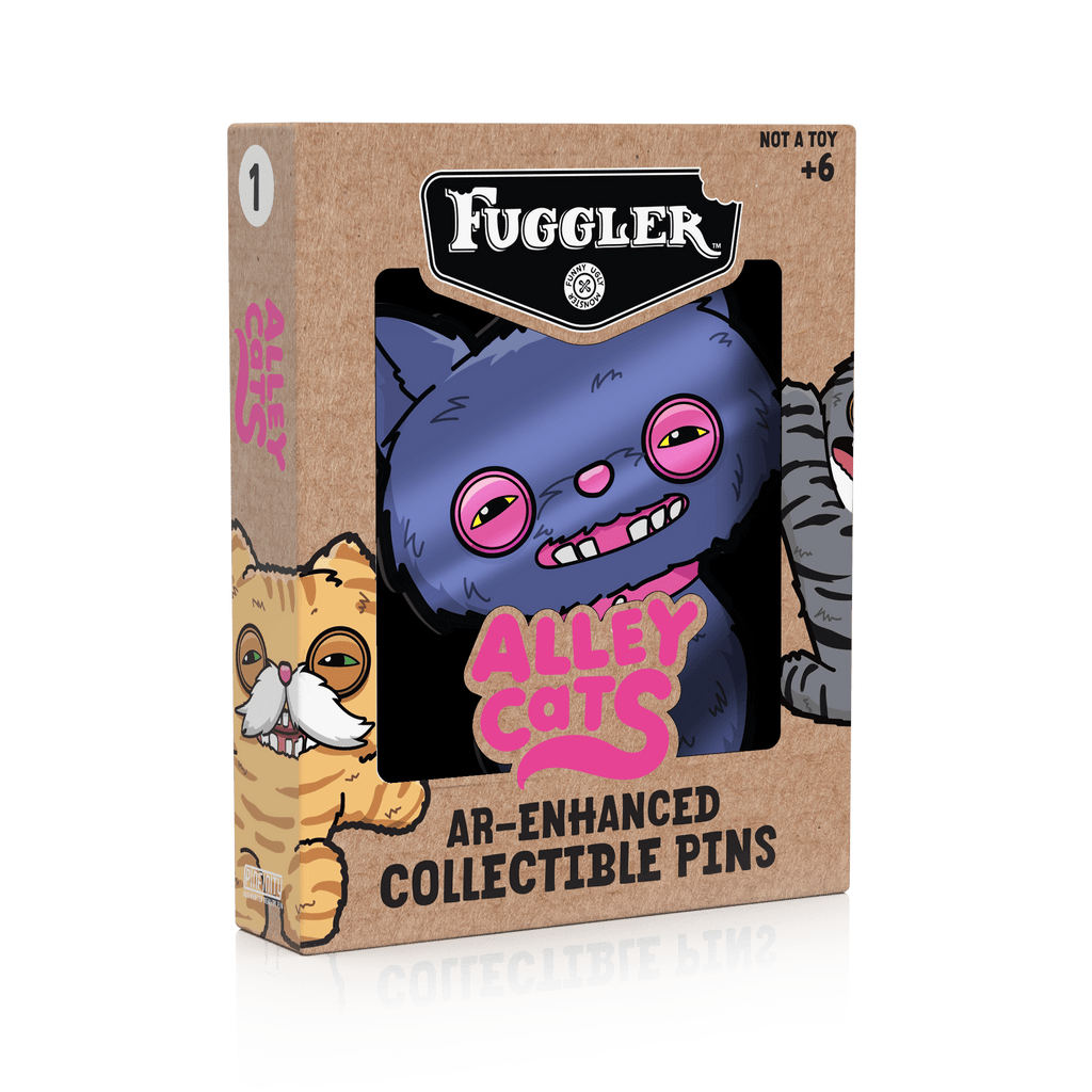 Fuggler - Alley Cats Cheezee (Blue) AR Pin
