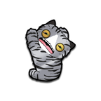 Fuggler - Alley Cats Wide-Eyed Cat AR Pin
