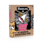 Fuggler - Alley Cats Wide-Eyed Cat AR Pin