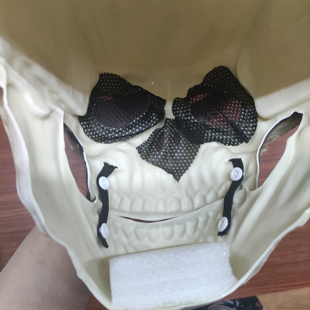 Full Head Skull Mask Carnival Adults Realistc Anonymous Halloween Moveable Mouth Jaw Anime Horror Helmet Skeleton Headgear Masks