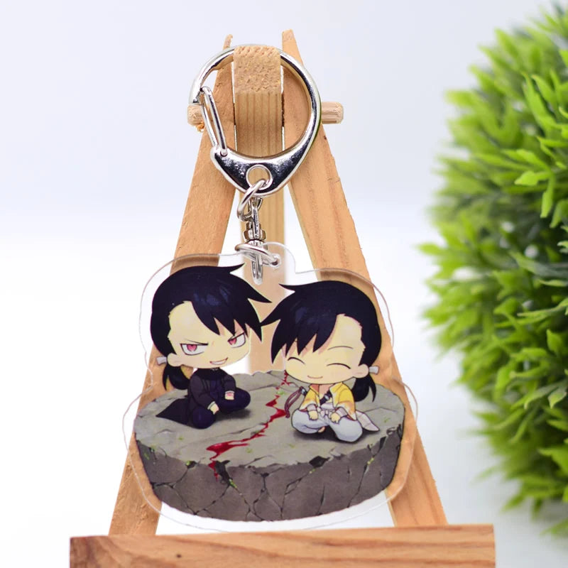 Fullmetal Alchemist Keychain 9 Styles Arcylic Cartoon Figures Keyrings Anime Accessories