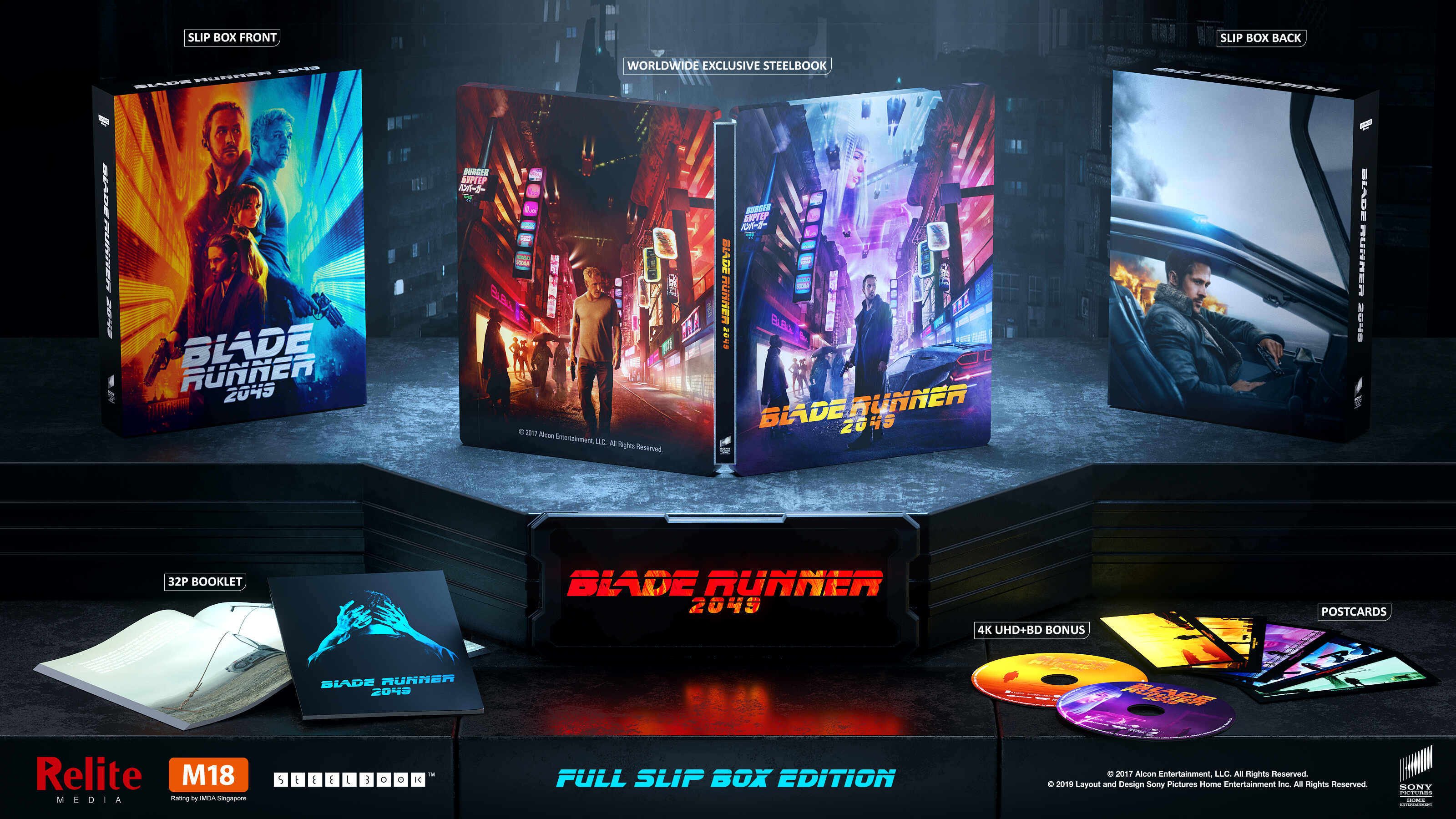 Blade Runner 2049 - Relite Exclusive Steelbook [Full Slip /1000] (4K Ultra HD + Blu-ray)