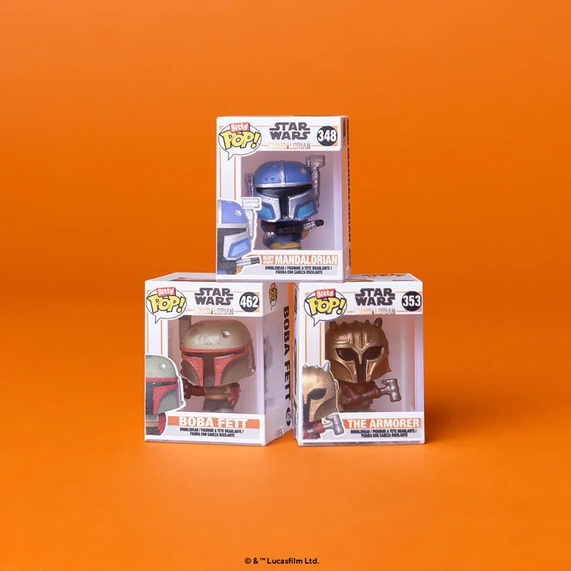 Funko Bitty Pop The Mandalorian Star Wars Mystery Blind Bags Toys Mini Figures Doll Toys Collect Ornaments Kids Gifts