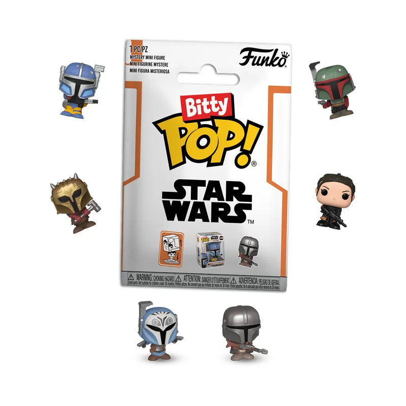 Funko Bitty Pop The Mandalorian Star Wars Mystery Blind Bags Toys Mini Figures Doll Toys Collect Ornaments Kids Gifts