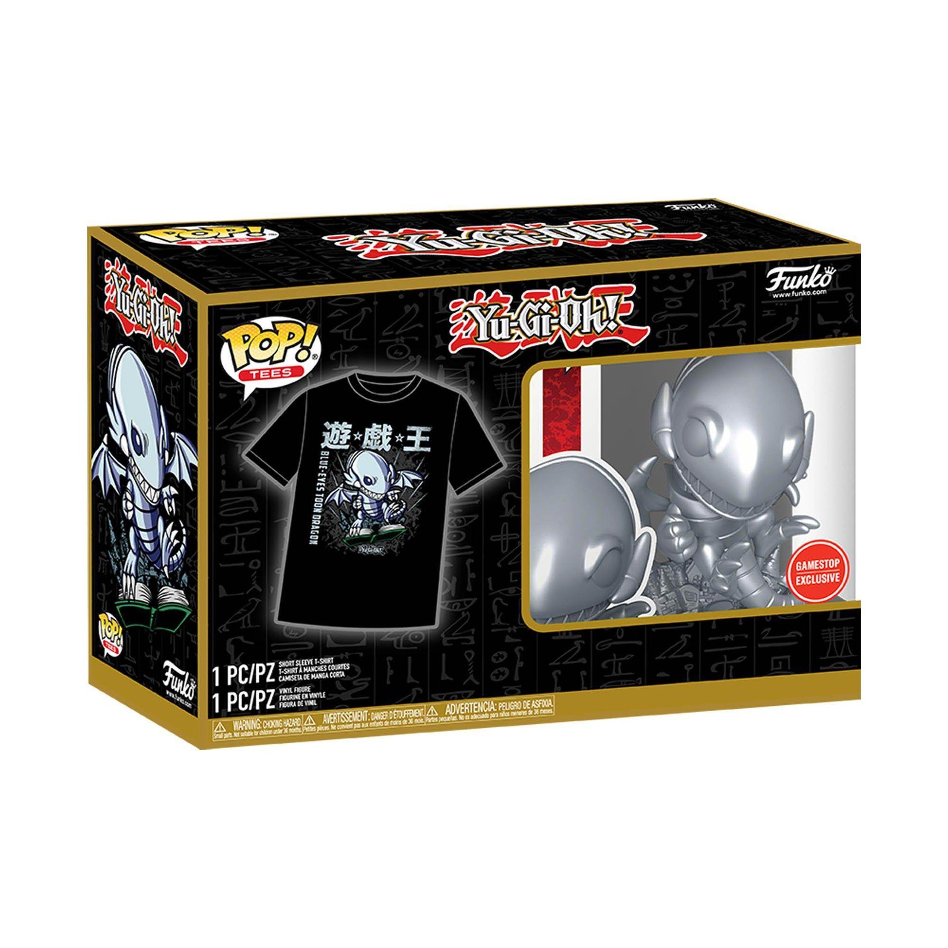 Funko Pop! & Tee: Yu-Gi-Oh! - Blue Eyes Toon Dragon GameStop Exclusive - M