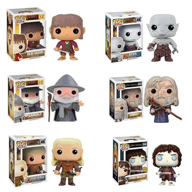 Funko pop Hobbit Legolas Greenleaf 46# Azog 48# The Lord of 13# GANDALF 45# 443# the Rings Vinyl Figure Model Toys Kids Gift