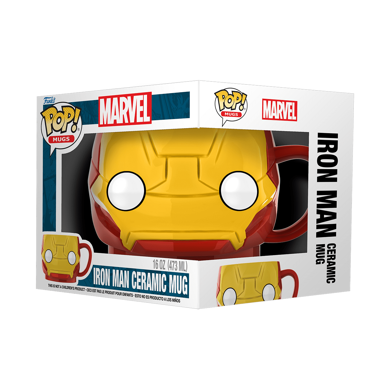 Funko Pop! Mug: Marvel - Iron Man Ceramic Mug 16oz (Walmart Exclusive)