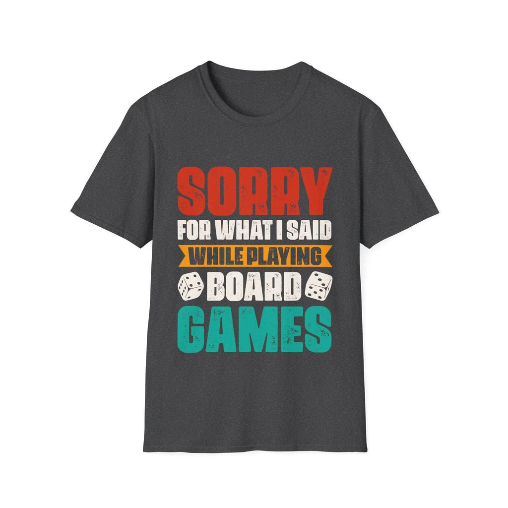 Funny Board Games T-Shirt - Dark Heather / S
