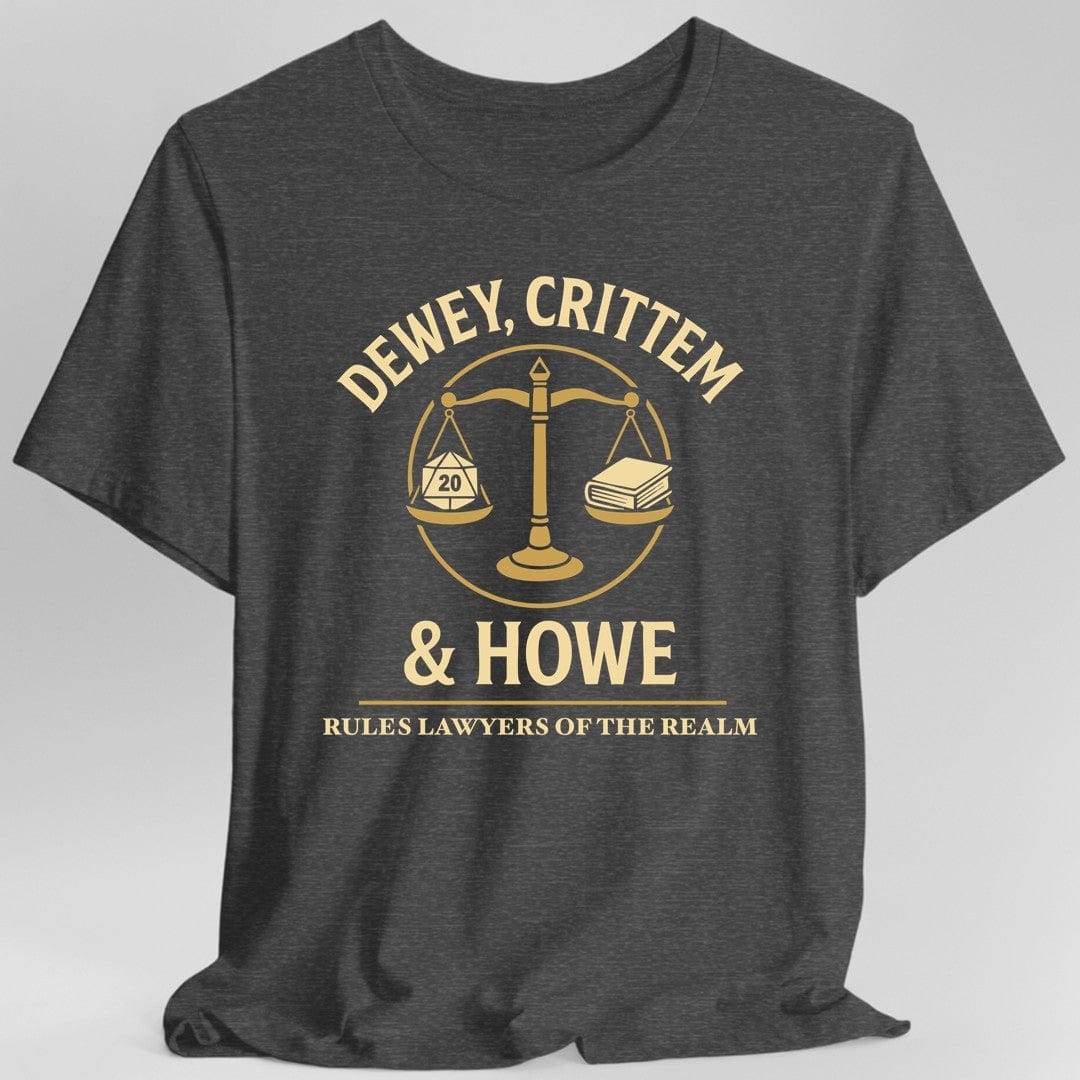 Funny DnD Rules Lawyer Shirt - Dark Heather / S