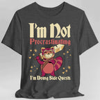 Funny DND Shirt - I'm Not Procrastinating I'm Doing Side Quests - Dark Heather / S