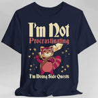 Funny DND Shirt - I'm Not Procrastinating I'm Doing Side Quests - Navy / S