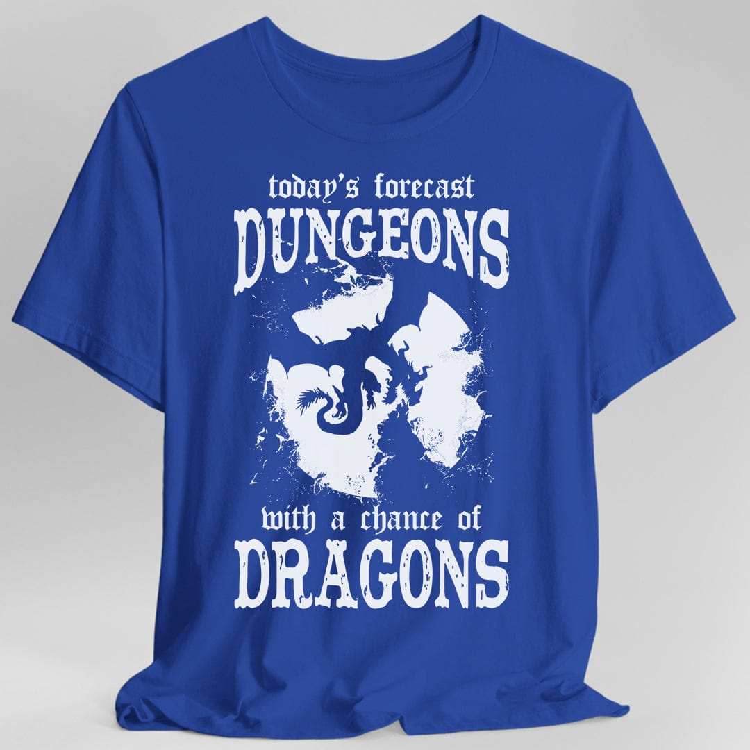 Funny DnD Weather Forecast Tshirt - Royal / S