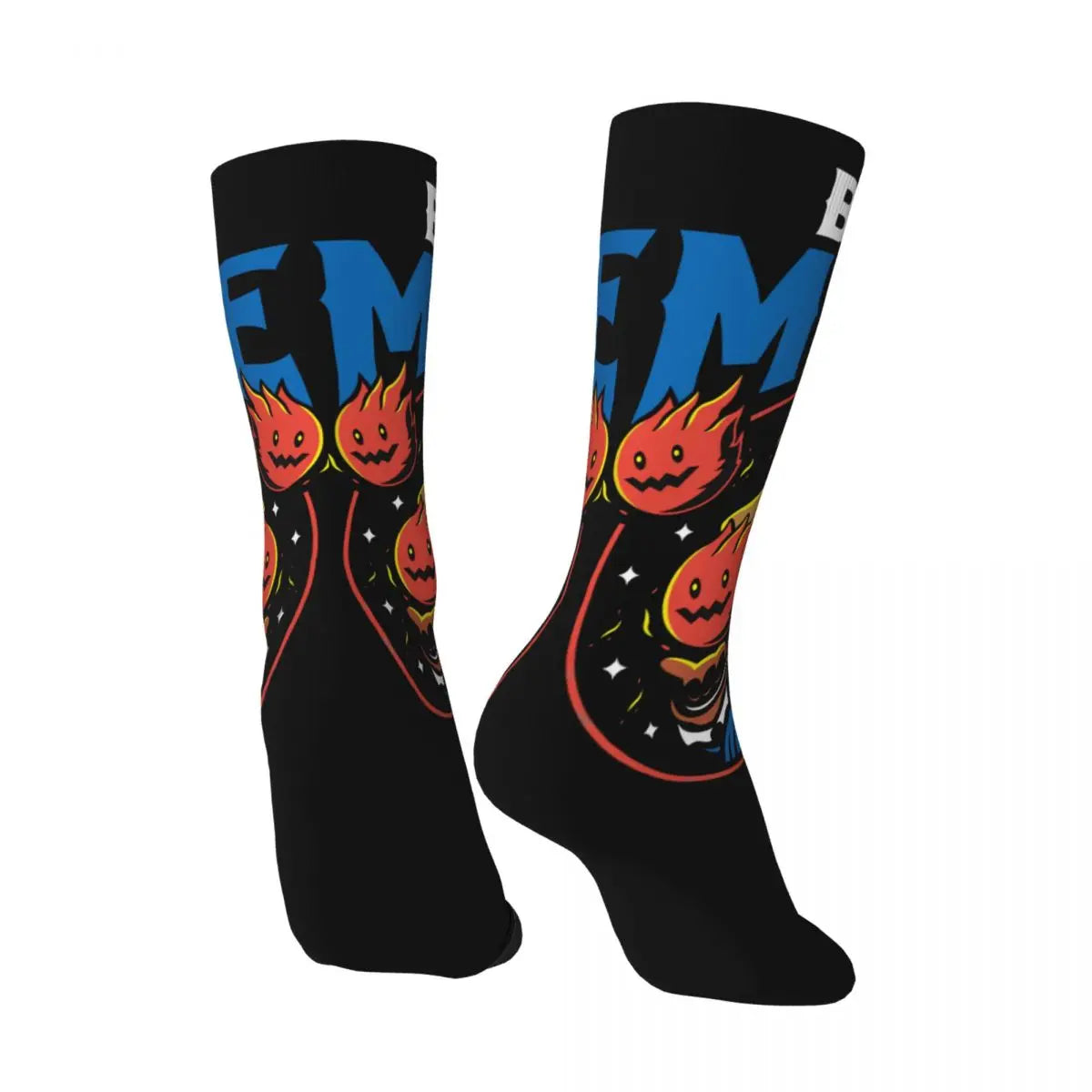 Funny Happy Men's Socks Vivi The Black Mage Retro Harajuku Final Fantasy XIV Game Hip Hop Novelty Casual Crew Sock Gift Printed