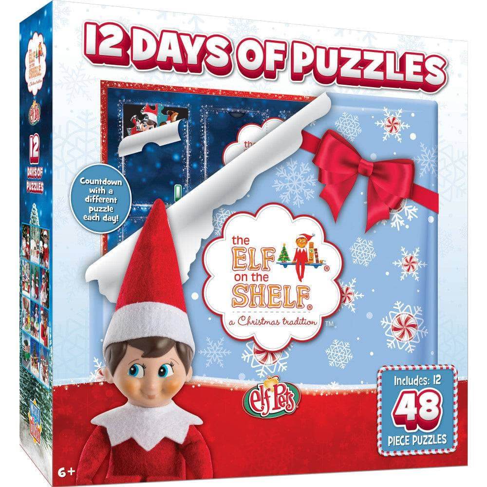 12 Days of Elf on the Shelf Jigsaw Puzzles - Advent Calendar - 