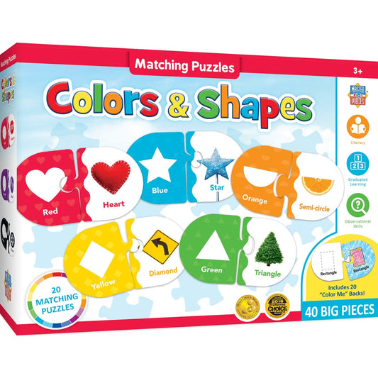Colors & Shapes - Educational Matching Jigsaw Puzzles