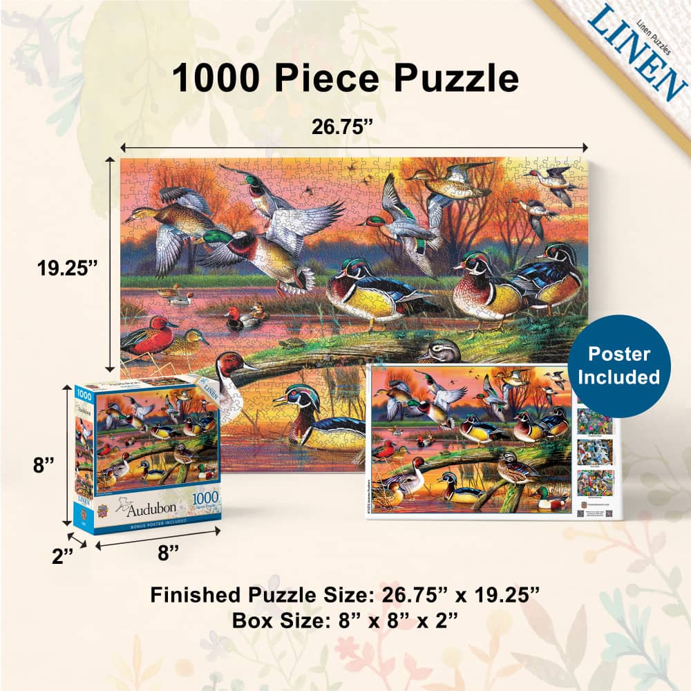 Audubon - Autumn Feathers 1000 Piece Jigsaw Puzzle