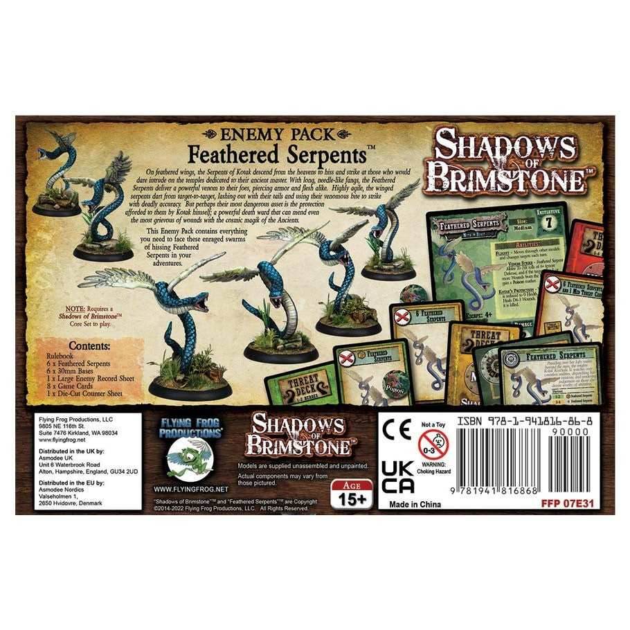 Shadows of Brimstone: Feathered Serpents Enemy Pack - 