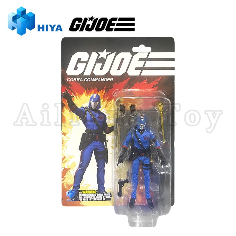 HIYA 1/18 4inch Action Figure Exquisite Mini Series G.I.JOE Cobra Commander Anime For Gift