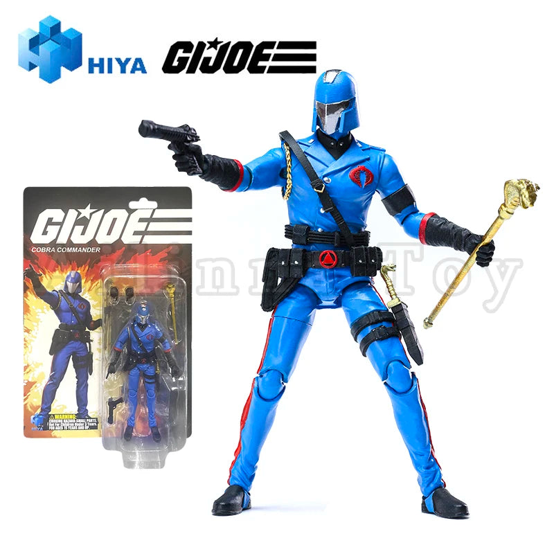 HIYA 1/18 4inch Action Figure Exquisite Mini Series G.I.JOE Cobra Commander Anime For Gift