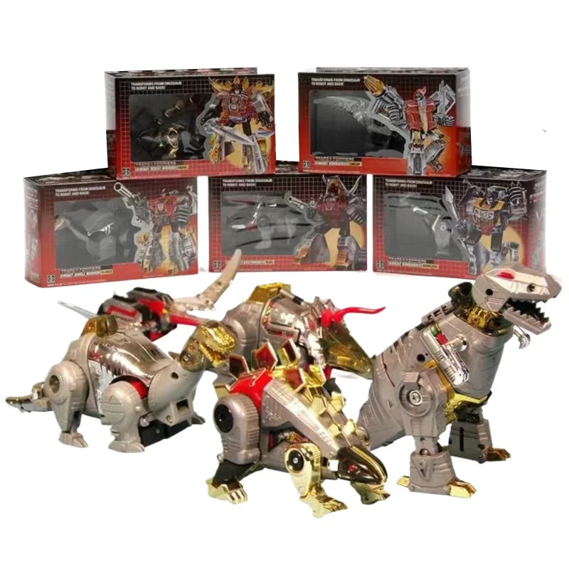 G1 Transformation Action Figure Toy Masterpiece Dinoking Model Beast Snarl Slag Swoop Sludge Deformation Grimlock Car Robot Gift