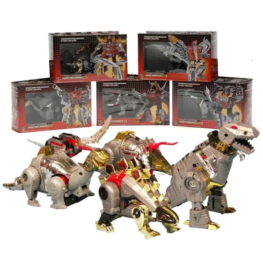 G1 Transformation Action Figure Toy Masterpiece Dinoking Model Beast Snarl Slag Swoop Sludge Deformation Grimlock Car Robot Gift