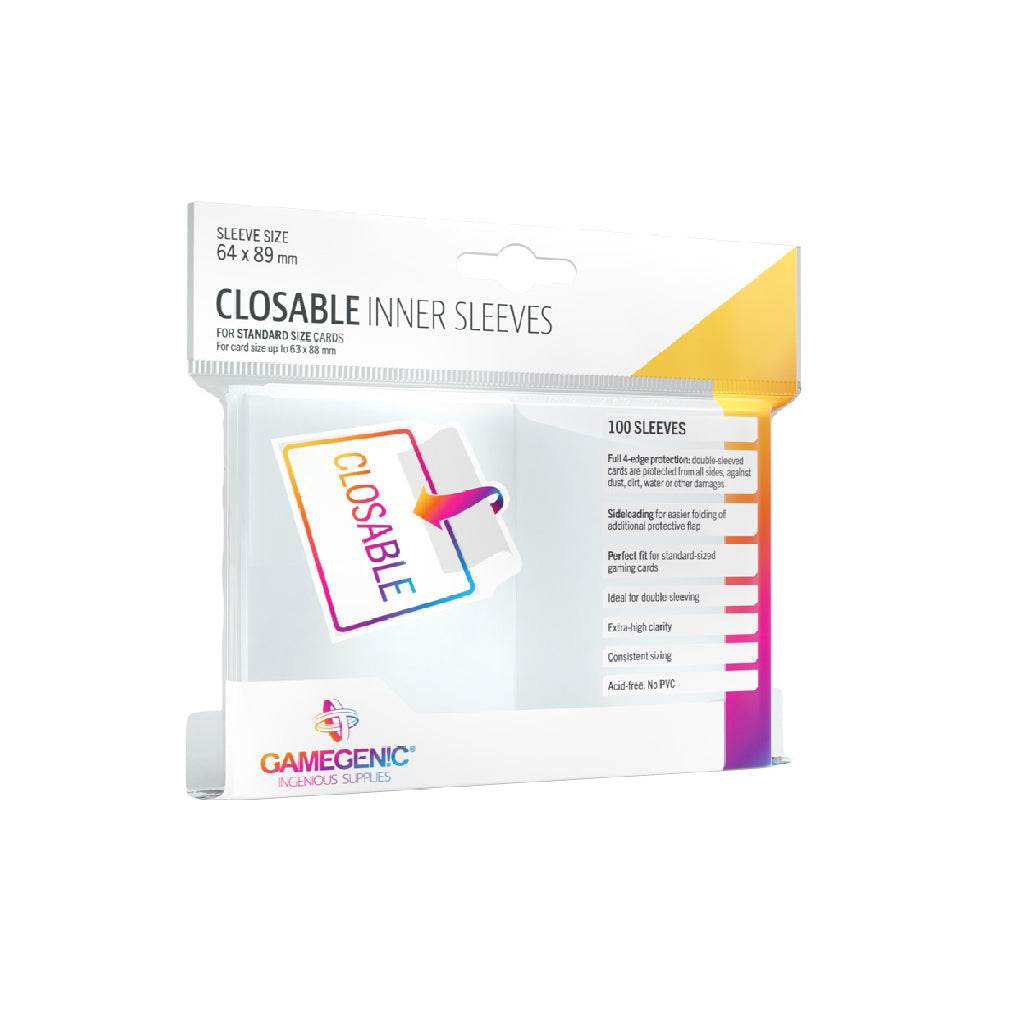 Gamegenic Closable Inner Sleeves (64 x 89 mm, 100 pack) - 